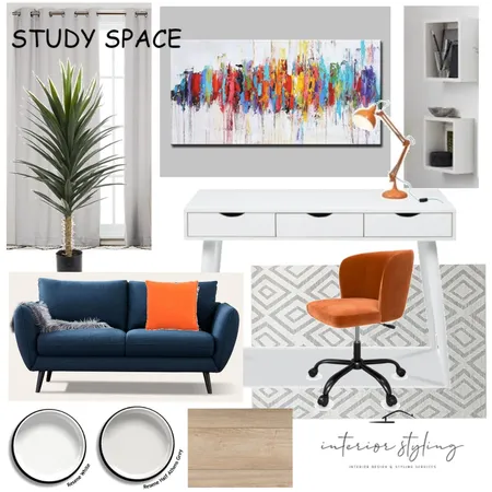 Study Space Interior Design Mood Board by Interior Styling on Style Sourcebook