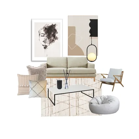 monochromatic Interior Design Mood Board by Abby Smerdon on Style Sourcebook