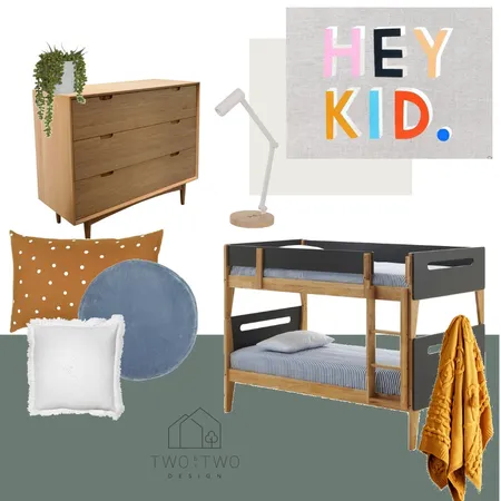 Boys Bedroom Interior Design Mood Board by Two By Two Design on Style Sourcebook