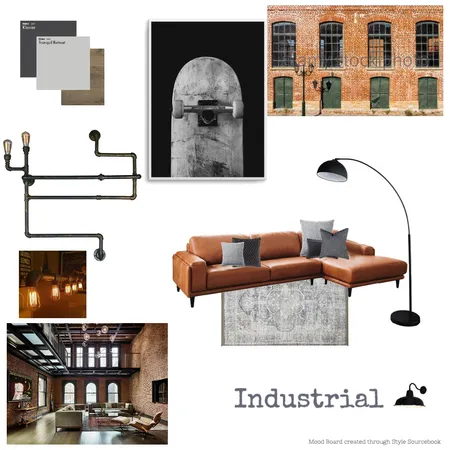 Industrial Mood Board - Assignment 3 - Part A Interior Design Mood Board by Spaces To Liv on Style Sourcebook