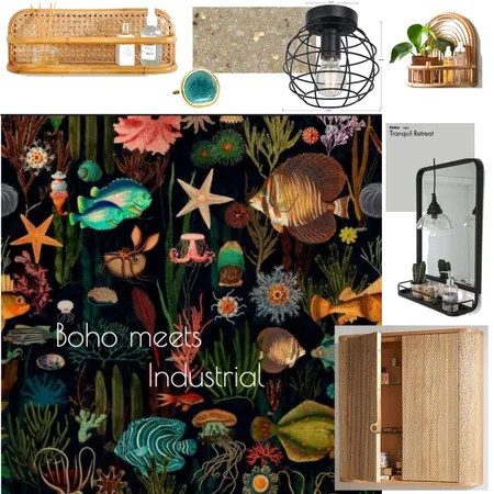 Boho meets Industrial Interior Design Mood Board by PureJoy on Style Sourcebook