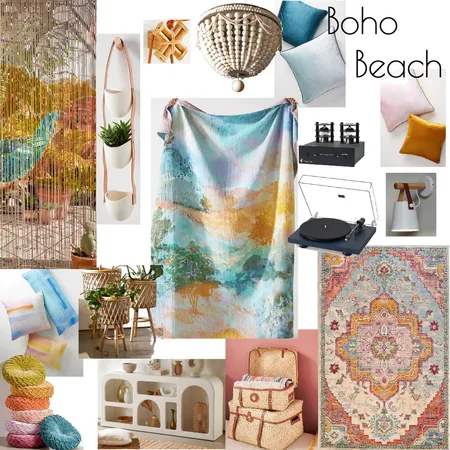 Boho Beach Interior Design Mood Board by PureJoy on Style Sourcebook