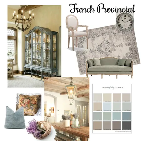 French Provincial Interior Design Mood Board by tiannathedesignerrobinson on Style Sourcebook