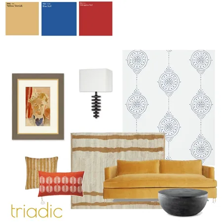 Triadic Interior Design Mood Board by Evelyn Lee on Style Sourcebook