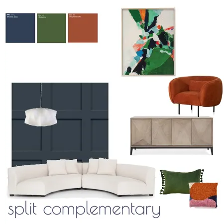 Split Complementary Interior Design Mood Board by Evelyn Lee on Style Sourcebook