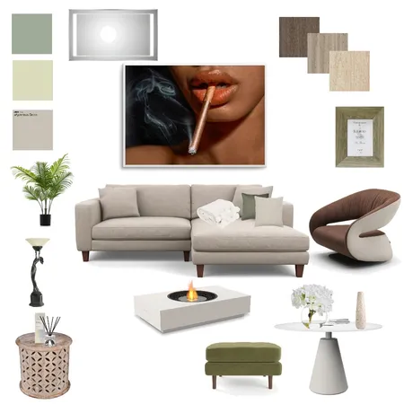 Green living room Interior Design Mood Board by Rayray's Designs on Style Sourcebook