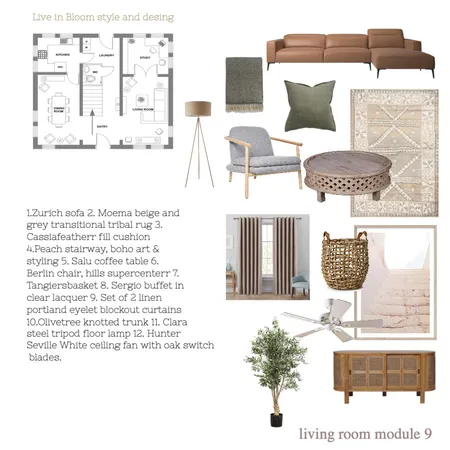 mood board 1 of 4 . living room Interior Design Mood Board by Live in Bloom design on Style Sourcebook