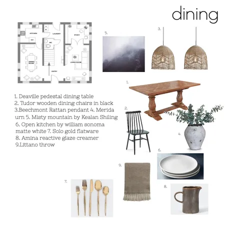 mood board 2 of 4 , dining Interior Design Mood Board by Live in Bloom design on Style Sourcebook