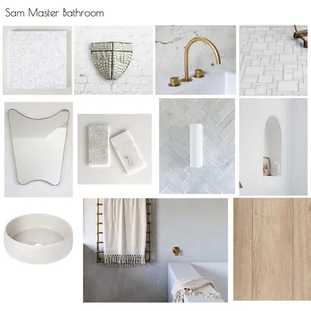 Sam | Master Bathroom | Walk In Interior Design Mood Board by RACHELCARLAND on Style Sourcebook