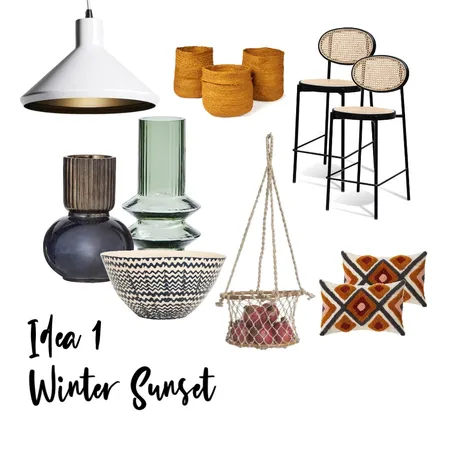 Jasmin. 2. Winter Sunset Interior Design Mood Board by elneeki on Style Sourcebook