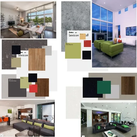 concrete floor with green Interior Design Mood Board by jessytruong on Style Sourcebook