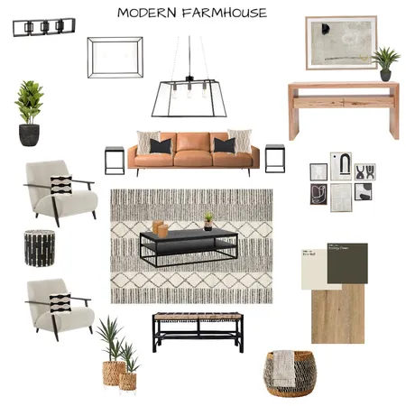 Modern Farmhouse Interior Design Mood Board by sherrildrew on Style Sourcebook