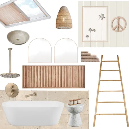 neutral bathroom Interior Design Mood Board by thepalmeffect on Style Sourcebook