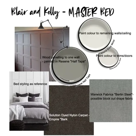 Blair & Kelly - Master Bed Interior Design Mood Board by fleurwalker on Style Sourcebook