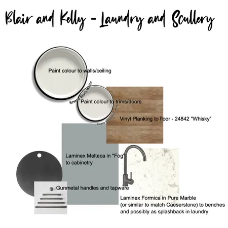 Blair and Kelly - Laundry & Scullery Interior Design Mood Board by fleurwalker on Style Sourcebook