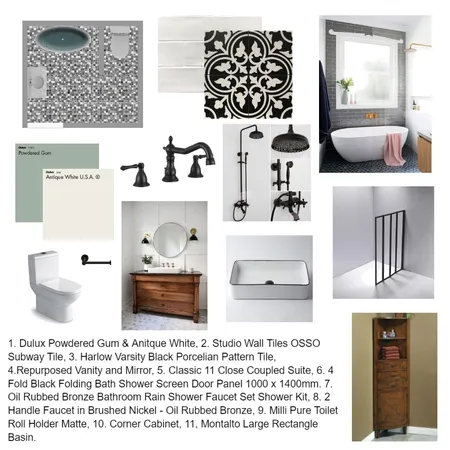 David & Tammy bathroom Interior Design Mood Board by Leigh on Style Sourcebook