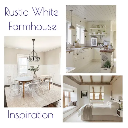 Rustic White Farmhouse Inspiration Interior Design Mood Board by Kohesive on Style Sourcebook