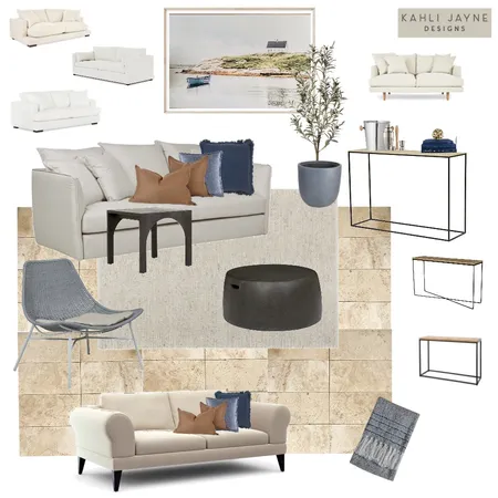 Industrial Hamptons Sitting final Interior Design Mood Board by Kahli Jayne Designs on Style Sourcebook