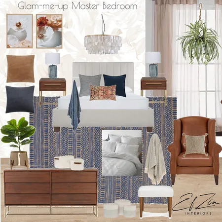 Glam-me-up Master Bedroom Interior Design Mood Board by EF ZIN Interiors on Style Sourcebook