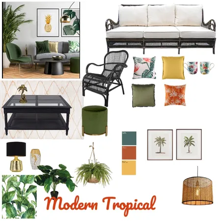 Tropical Interior Design Mood Board by kusum on Style Sourcebook