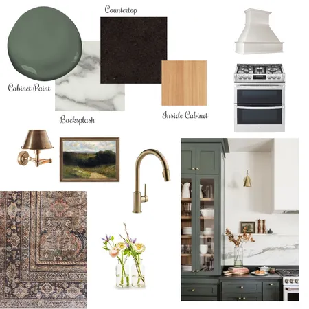 Green kitchen Interior Design Mood Board by robertahildebrand on Style Sourcebook