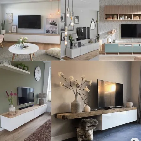 TV WALL IDEAS Interior Design Mood Board by Dorothea Jones on Style Sourcebook