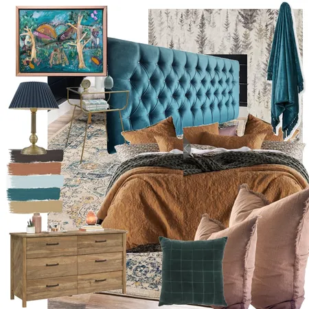 Kaz bedroom Interior Design Mood Board by Oleander & Finch Interiors on Style Sourcebook