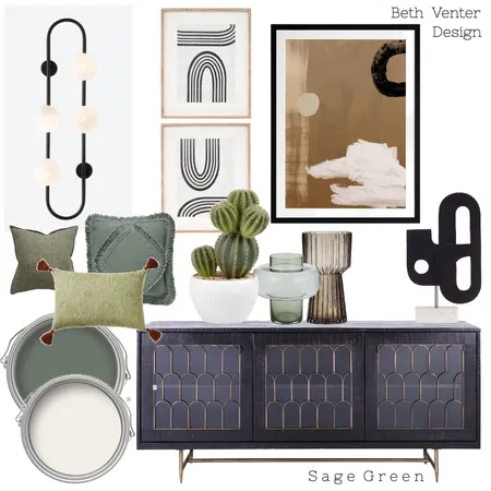 Sage Green Interior Design Mood Board by Beth Venter Design on Style Sourcebook