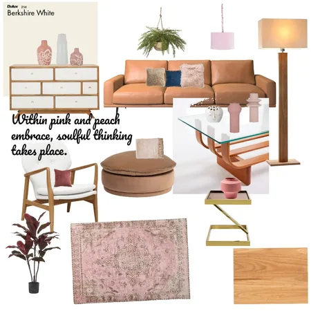 Peach and Pink Cosy Interior Design Mood Board by Deanned on Style Sourcebook