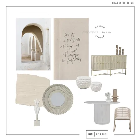 SHADES OF BEIGE Interior Design Mood Board by Kin of Eden on Style Sourcebook