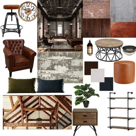 Modern Industrial Interior Design Mood Board by Shanedamon1 on Style Sourcebook