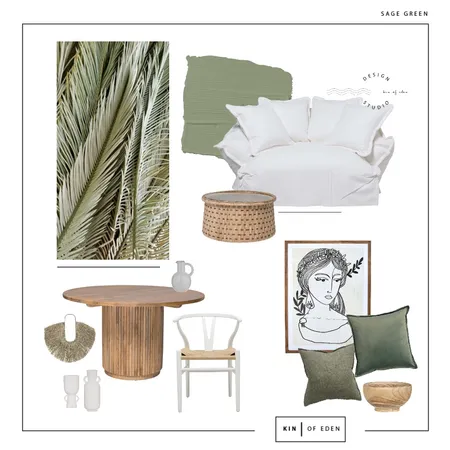 SAGE GREEN.. Interior Design Mood Board by Kin of Eden on Style Sourcebook