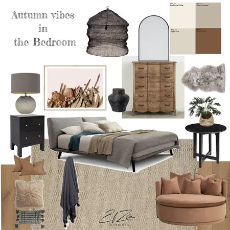 Autumn Vibes in the Bedroom by EF ZIN Interiors Interior Design Mood Board by EF ZIN Interiors on Style Sourcebook