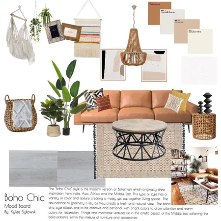 Boho-Chic Interior Design Mood Board by kshykowski on Style Sourcebook