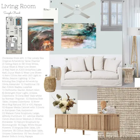 Module 9 - Living Room Interior Design Mood Board by Life from Stone on Style Sourcebook