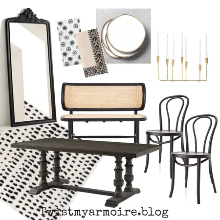 black floor mirror Interior Design Mood Board by Twist My Armoire on Style Sourcebook