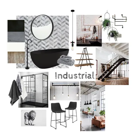 Industrial Interior Design Mood Board by Wingchick on Style Sourcebook