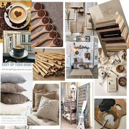 Orna's Coffee Room Interior Design Mood Board by sandra dagan on Style Sourcebook