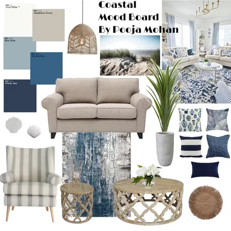 Coastal Calmness Interior Design Mood Board by pmohan on Style Sourcebook