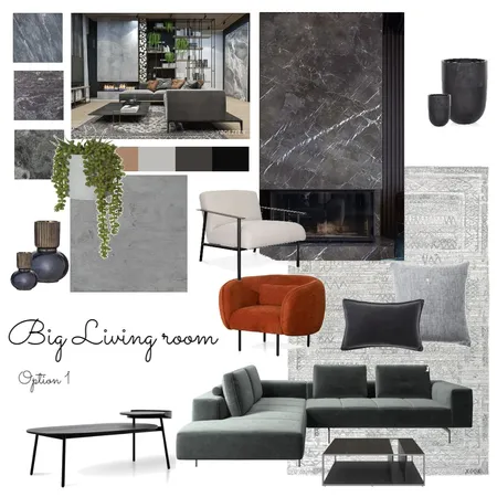 משפחת סגס: סלון גדול: אופציה 1 Interior Design Mood Board by Marin-a on Style Sourcebook