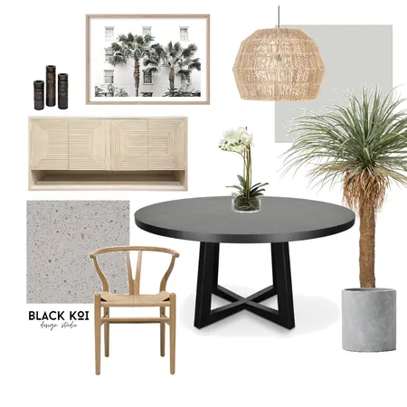 Dining Interior Design Mood Board by Black Koi Design Studio on Style Sourcebook