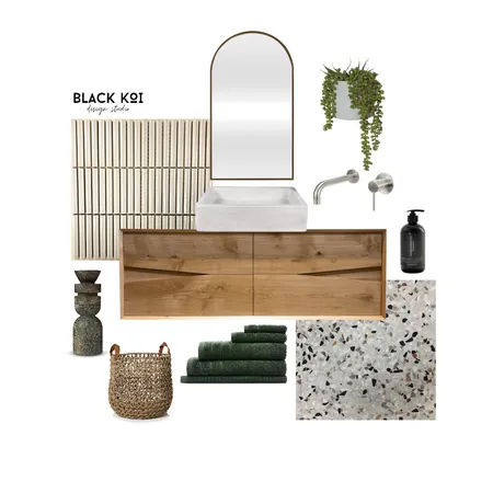 Bathroom Interior Design Mood Board by Black Koi Design Studio on Style Sourcebook