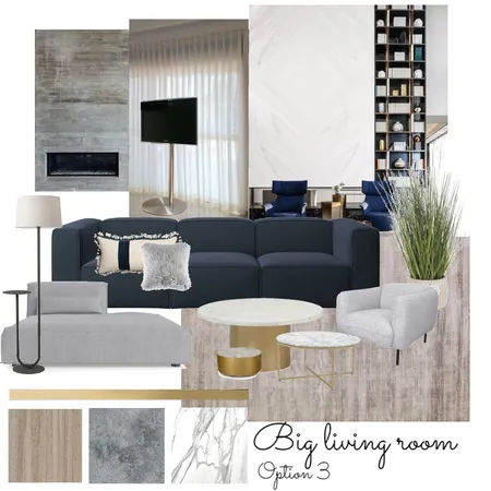 משפחת סגס: סלון גדול: אופציה 3 Interior Design Mood Board by Marin-a on Style Sourcebook