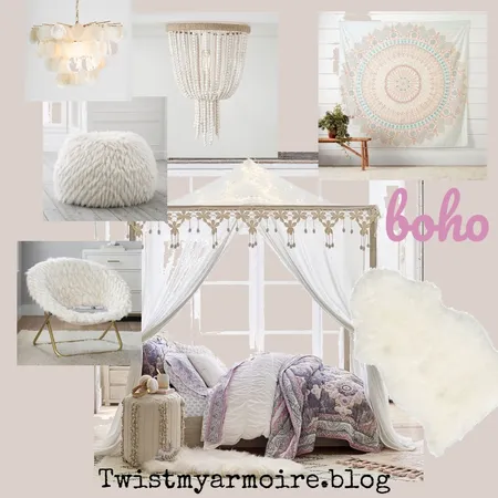 boho bed Interior Design Mood Board by Twist My Armoire