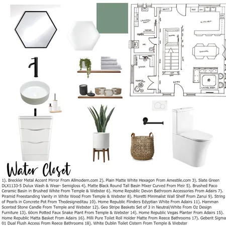 Bathroom Sample Board Interior Design Mood Board by baileyjohnston on Style Sourcebook