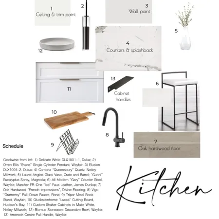 Portfolio-Kitchen Interior Design Mood Board by KJ on Style Sourcebook