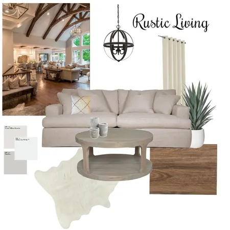 Rustic Living Room Interior Design Mood Board by Nordic Design on Style Sourcebook