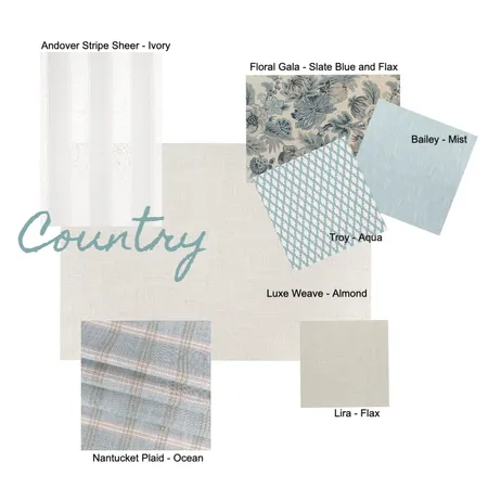 Country Living Room Fabrics Assign 8c Interior Design Mood Board by Kate Alexander on Style Sourcebook