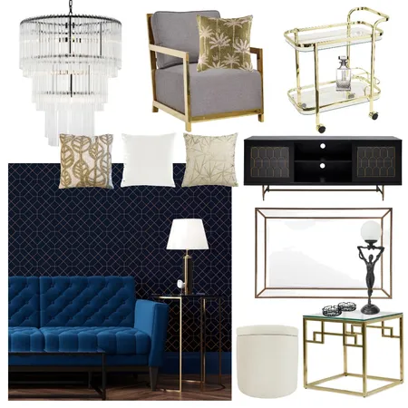 Art Deco Interior Design Mood Board by uncommonelle on Style Sourcebook