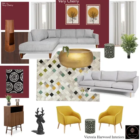 Harwood Lounge 1 Interior Design Mood Board by Victoria Harwood Interiors on Style Sourcebook